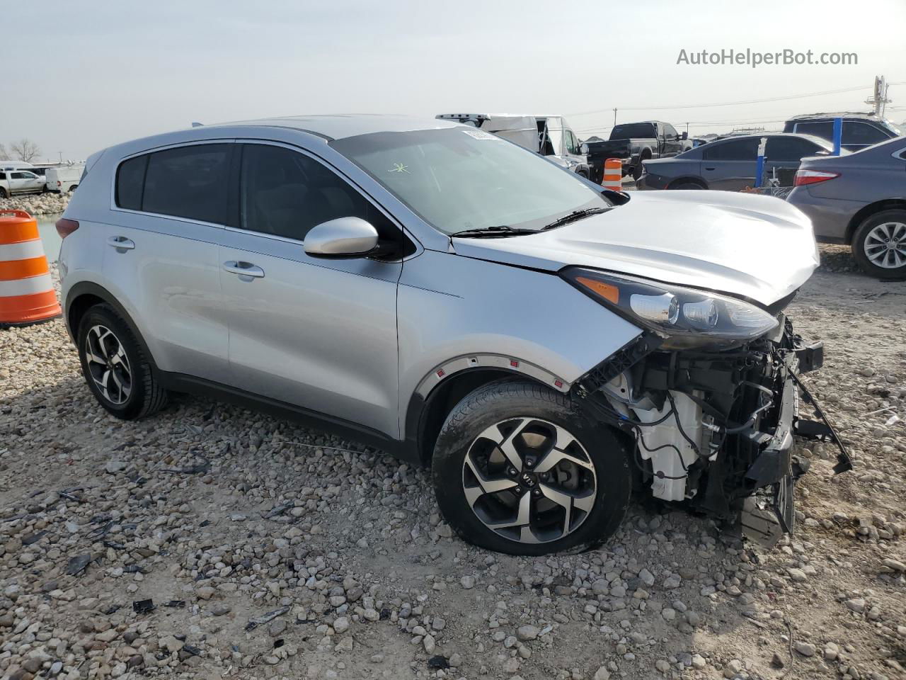 2020 Kia Sportage Lx Silver vin: KNDPM3ACXL7736856