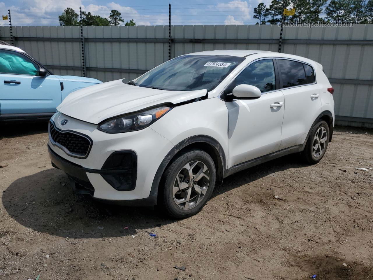 2020 Kia Sportage Lx White vin: KNDPM3ACXL7763281