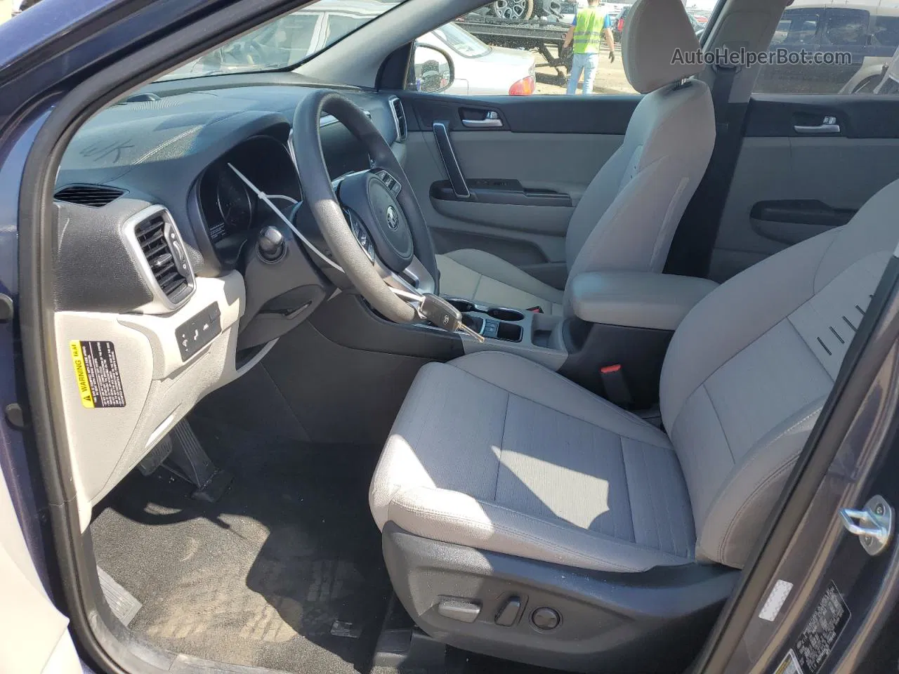 2020 Kia Sportage Lx Gray vin: KNDPM3ACXL7796491