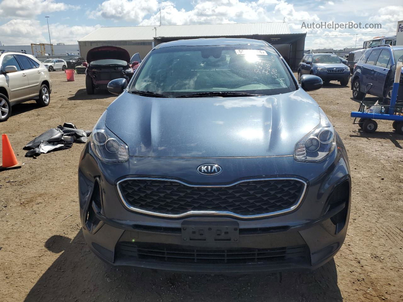 2020 Kia Sportage Lx Gray vin: KNDPM3ACXL7796491