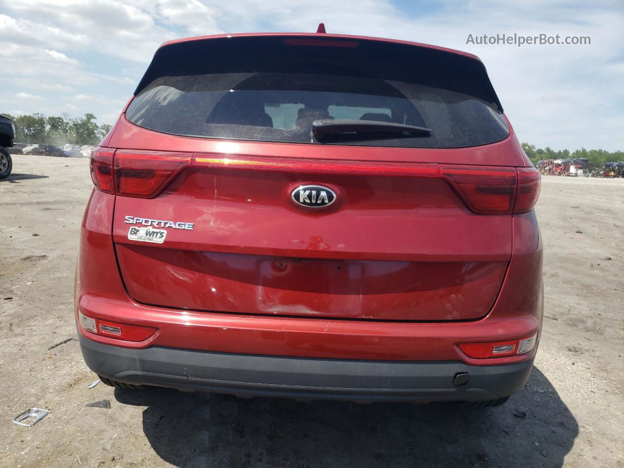 2017 Kia Sportage Lx Темно-бордовый vin: KNDPMCAC0H7042538