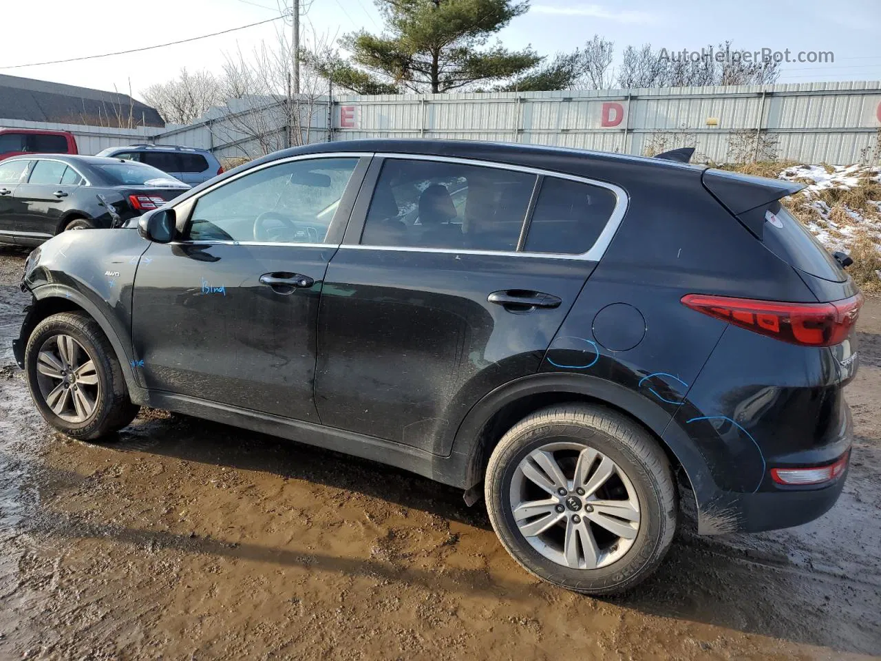 2017 Kia Sportage Lx Black vin: KNDPMCAC0H7065656