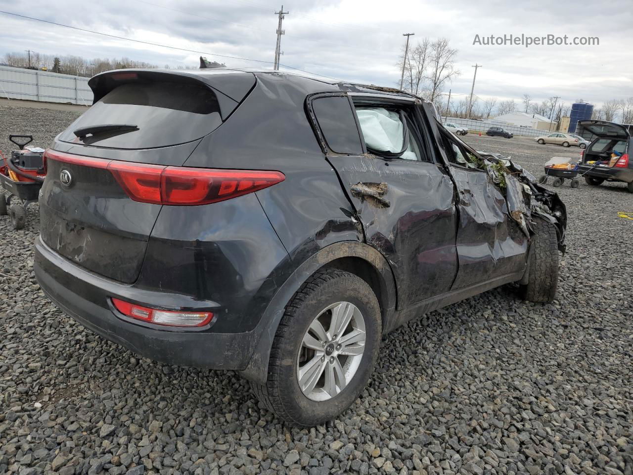 2017 Kia Sportage Lx Black vin: KNDPMCAC0H7076270