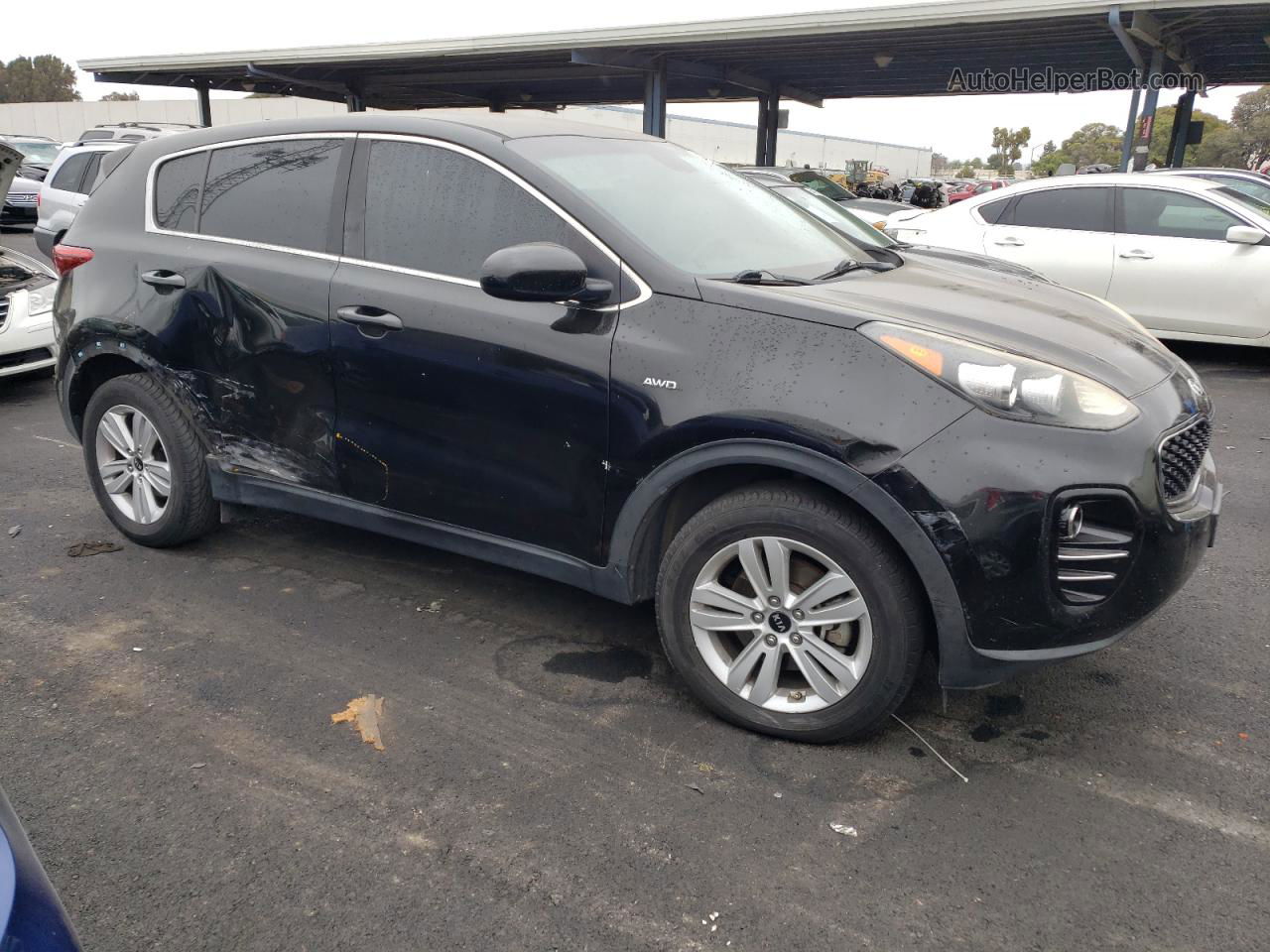 2017 Kia Sportage Lx Black vin: KNDPMCAC0H7080206