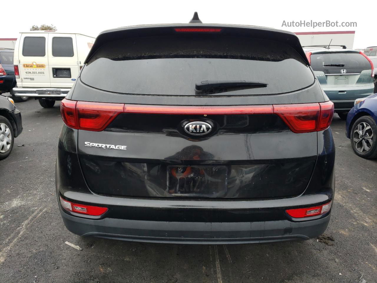 2017 Kia Sportage Lx Черный vin: KNDPMCAC0H7080206