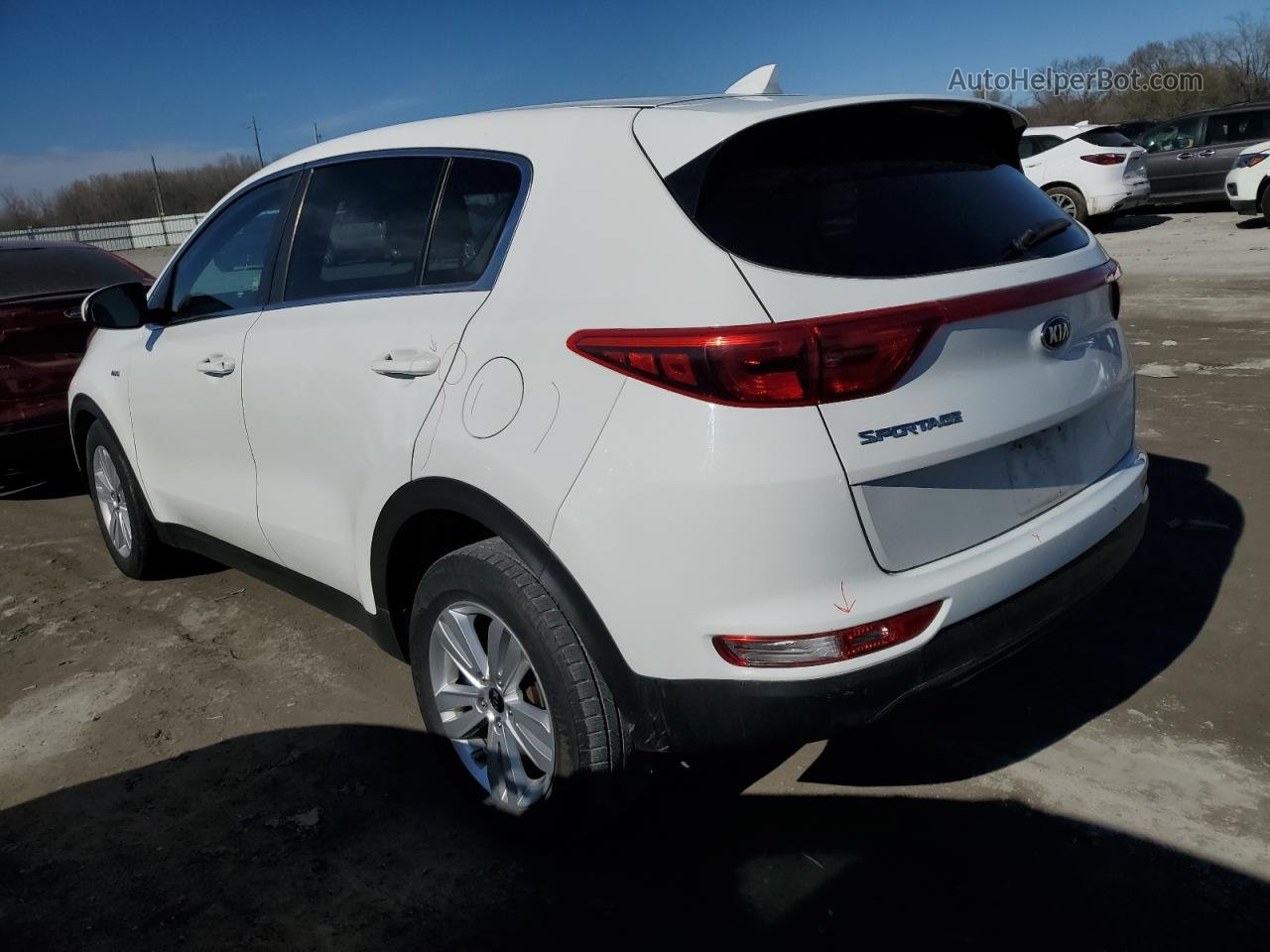 2017 Kia Sportage Lx White vin: KNDPMCAC0H7128755