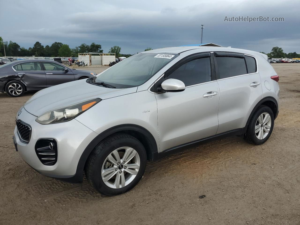 2017 Kia Sportage Lx Серебряный vin: KNDPMCAC0H7139674