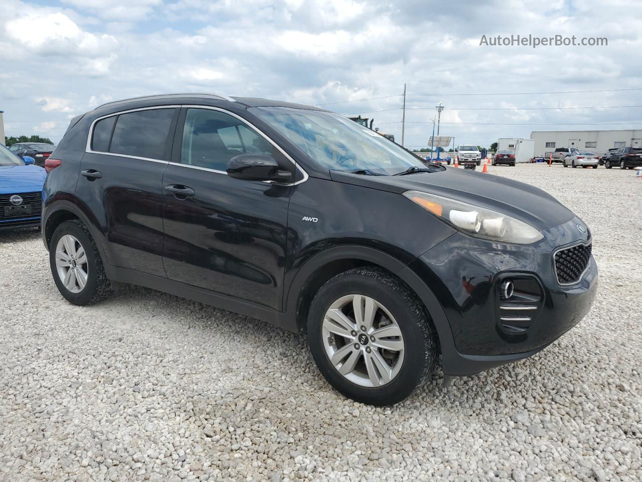 2017 Kia Sportage Lx Black vin: KNDPMCAC0H7151680