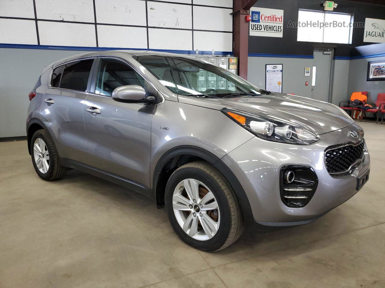 2017 Kia Sportage Lx Gray vin: KNDPMCAC0H7299716