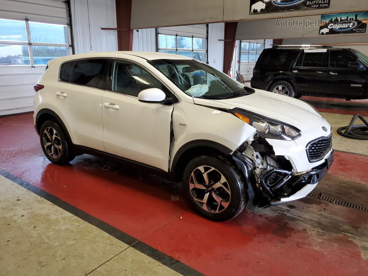 2020 Kia Sportage Lx White vin: KNDPMCAC0L7731049