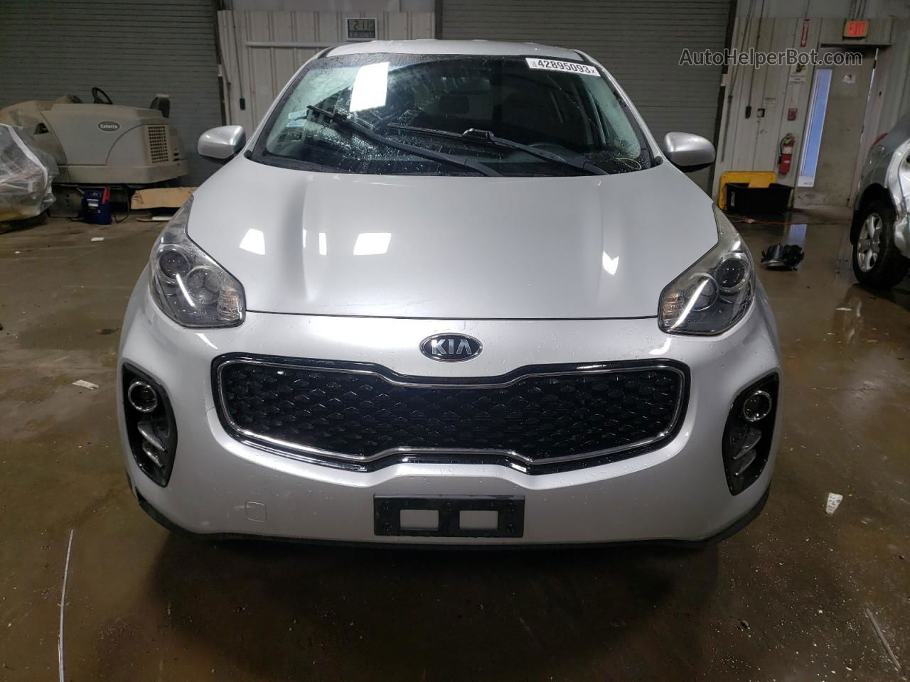 2017 Kia Sportage Lx Silver vin: KNDPMCAC1H7065083