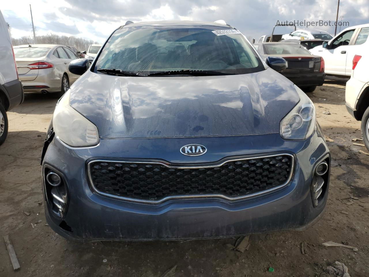 2017 Kia Sportage Lx Синий vin: KNDPMCAC1H7090467