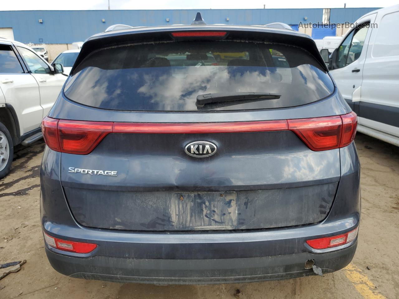 2017 Kia Sportage Lx Синий vin: KNDPMCAC1H7090467