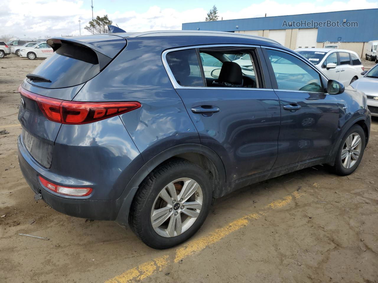 2017 Kia Sportage Lx Синий vin: KNDPMCAC1H7090467