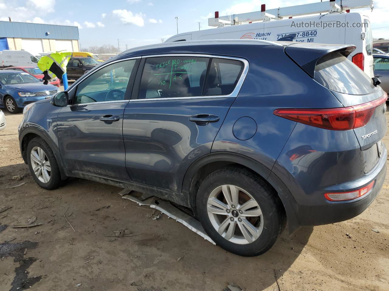 2017 Kia Sportage Lx Синий vin: KNDPMCAC1H7090467