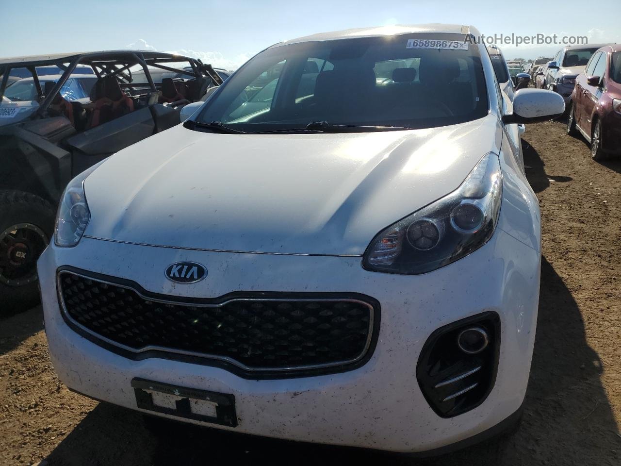 2017 Kia Sportage Lx White vin: KNDPMCAC1H7195056