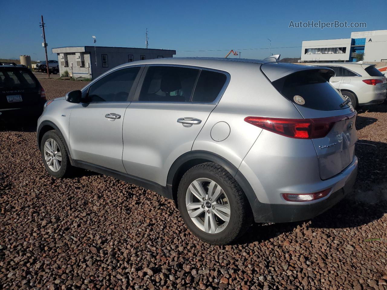 2017 Kia Sportage Lx Silver vin: KNDPMCAC1H7275330