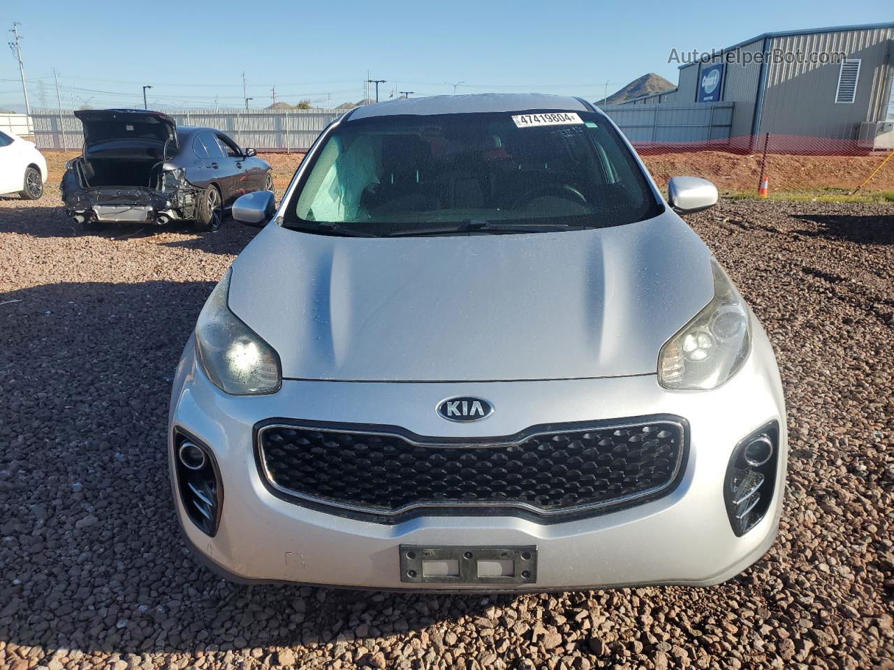 2017 Kia Sportage Lx Серебряный vin: KNDPMCAC1H7275330