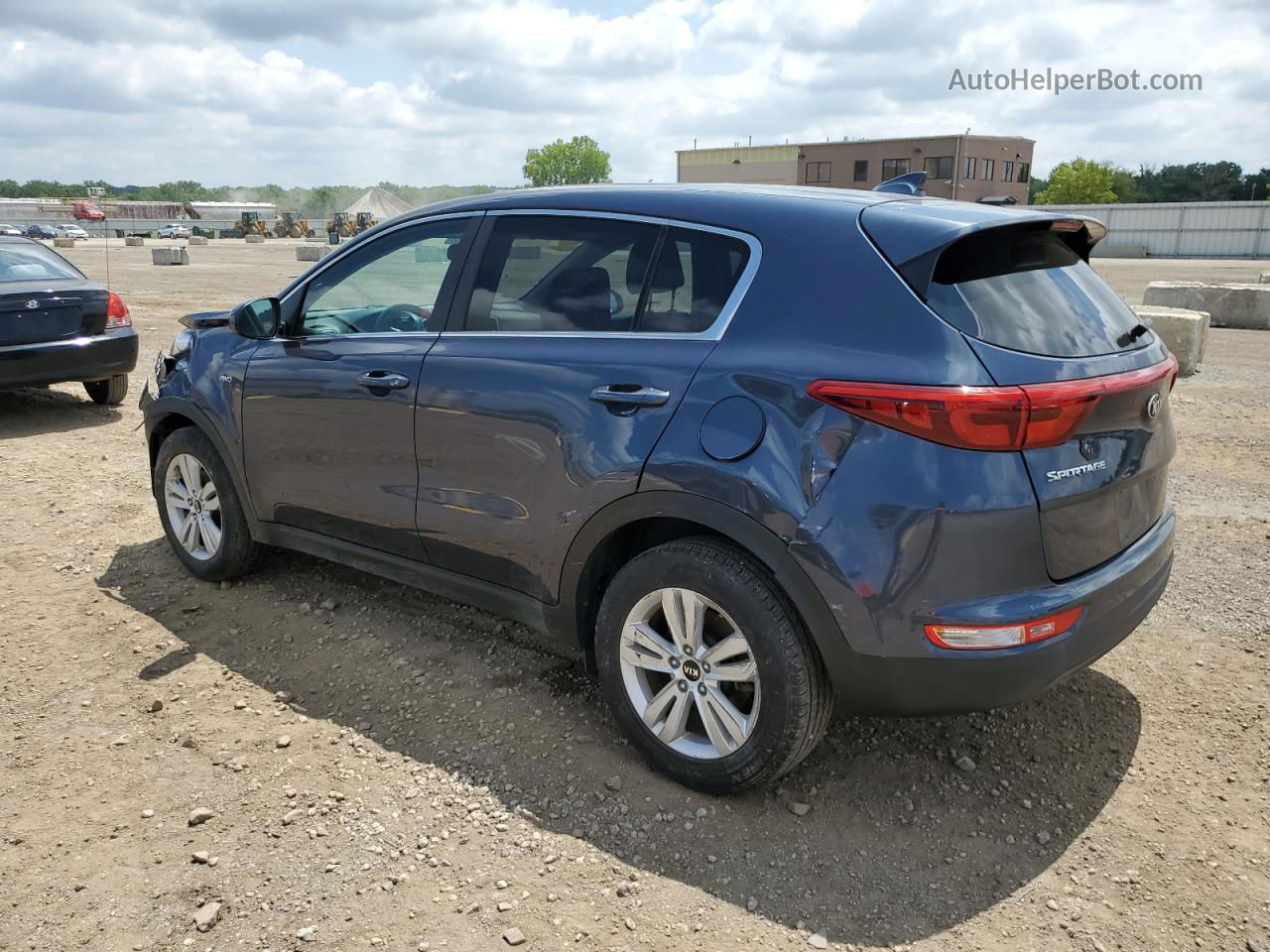 2017 Kia Sportage Lx Синий vin: KNDPMCAC1H7288336