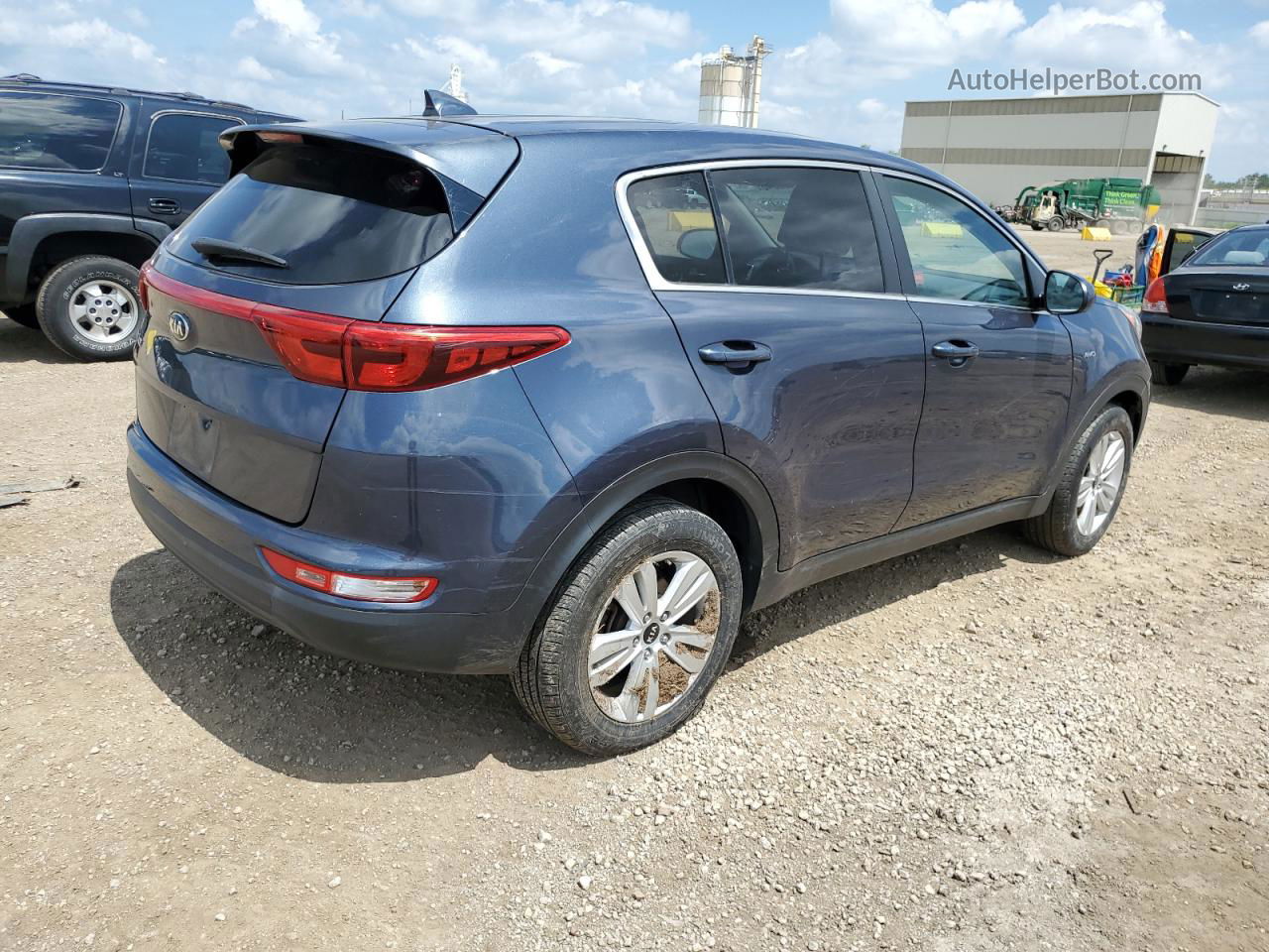 2017 Kia Sportage Lx Blue vin: KNDPMCAC1H7288336