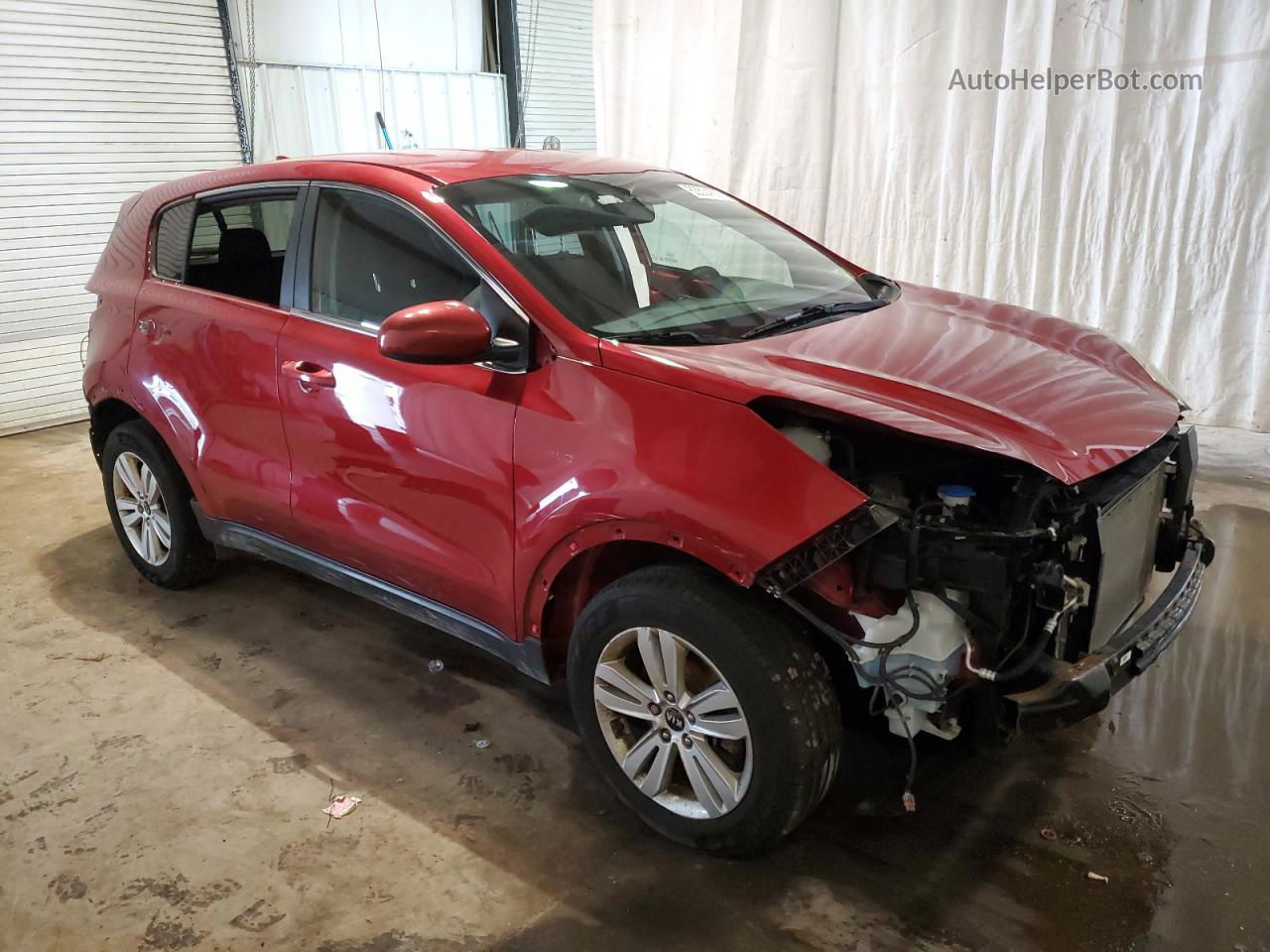 2017 Kia Sportage Lx Burgundy vin: KNDPMCAC1H7291561