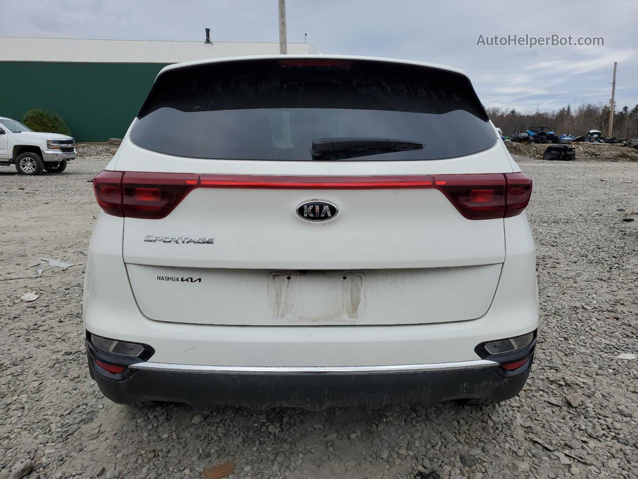 2020 Kia Sportage Lx White vin: KNDPMCAC1L7676496