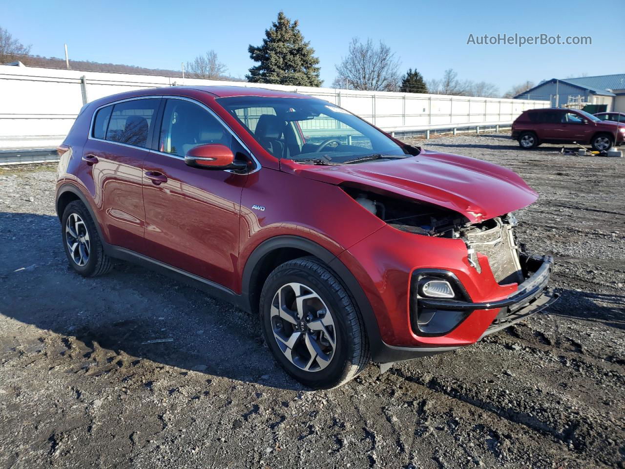 2020 Kia Sportage Lx Maroon vin: KNDPMCAC1L7683819