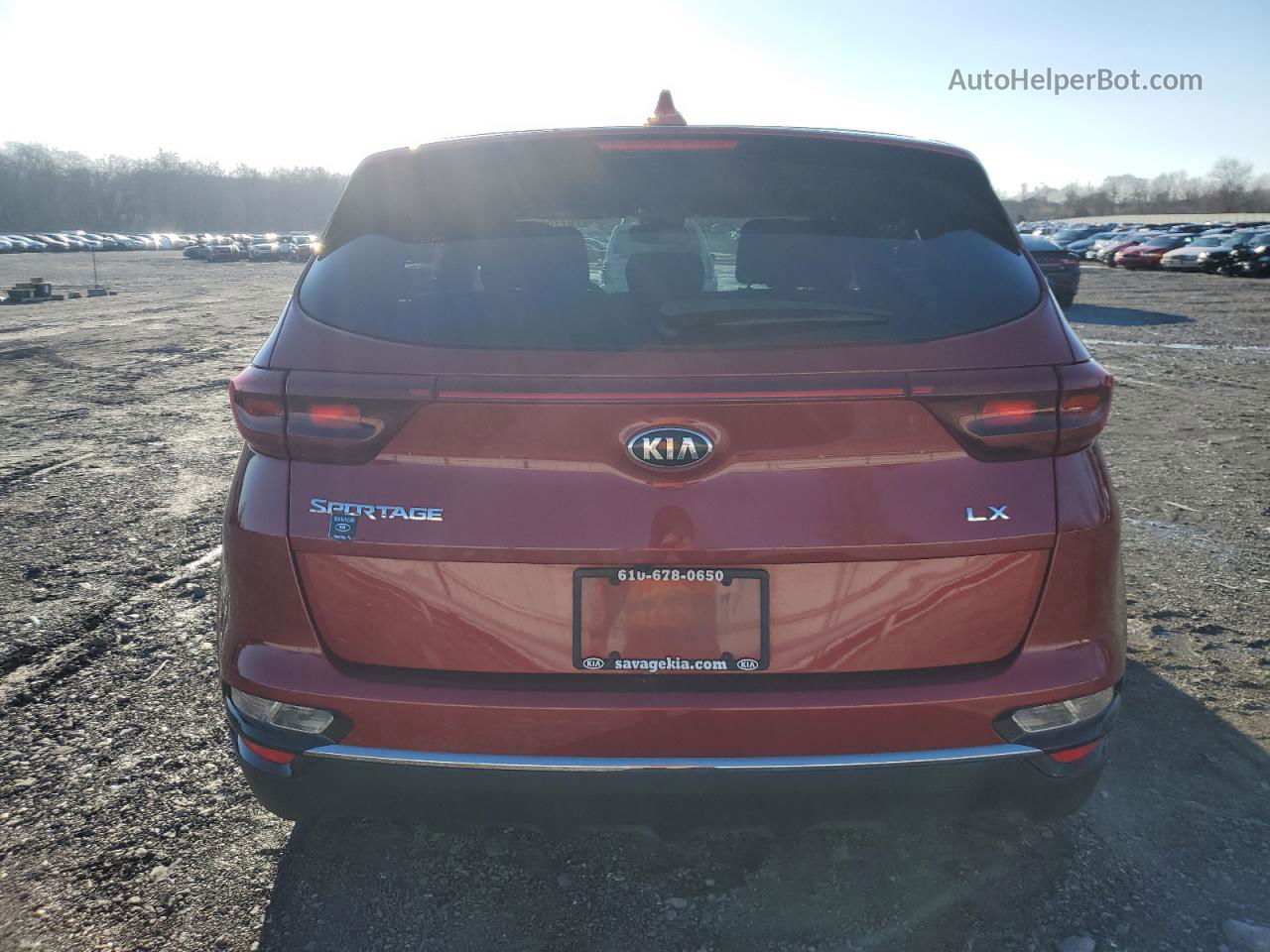 2020 Kia Sportage Lx Maroon vin: KNDPMCAC1L7683819