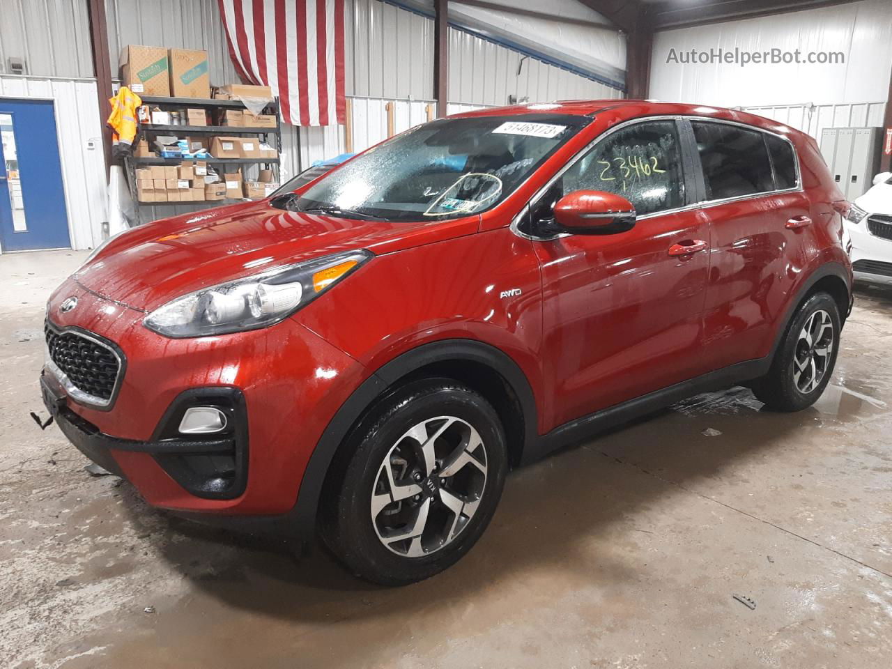 2020 Kia Sportage Lx Темно-бордовый vin: KNDPMCAC1L7699597