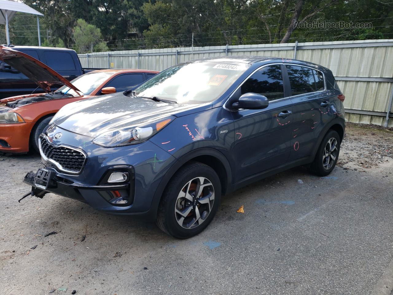 2020 Kia Sportage Lx Charcoal vin: KNDPMCAC1L7791521