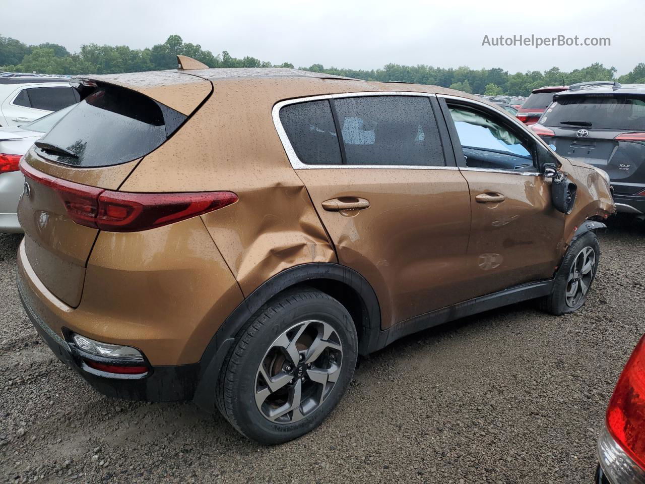 2020 Kia Sportage Lx Оранжевый vin: KNDPMCAC1L7830902