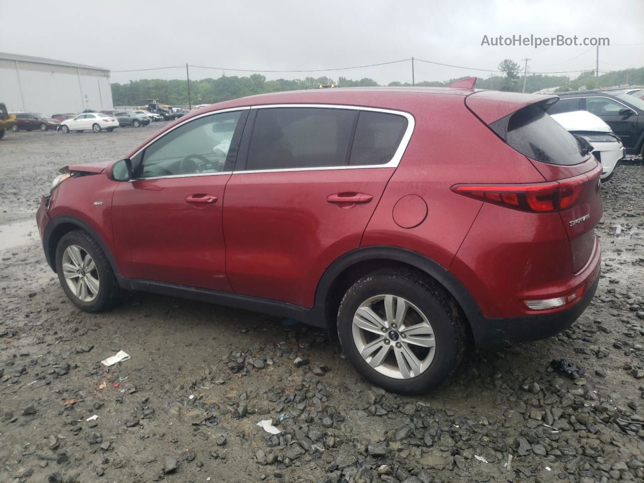 2017 Kia Sportage Lx Красный vin: KNDPMCAC2H7091577