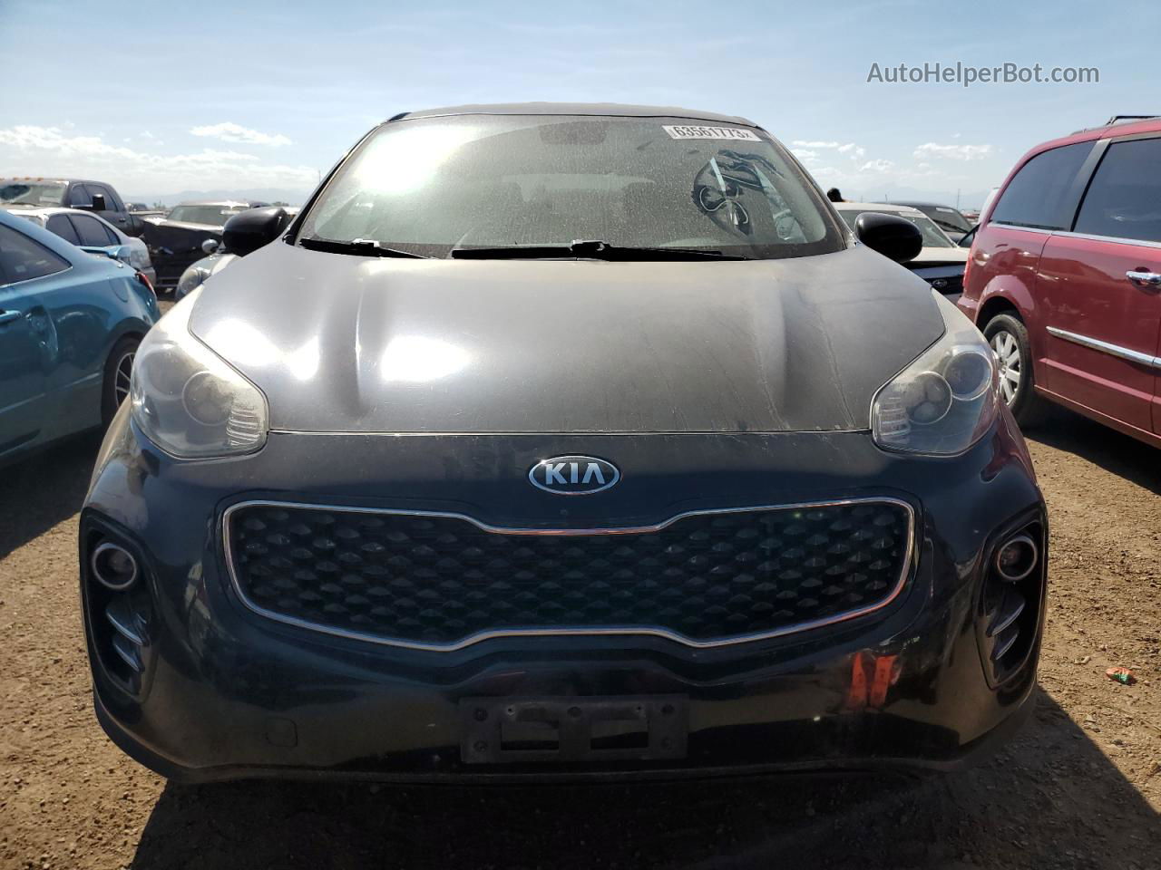 2017 Kia Sportage Lx Black vin: KNDPMCAC2H7152779