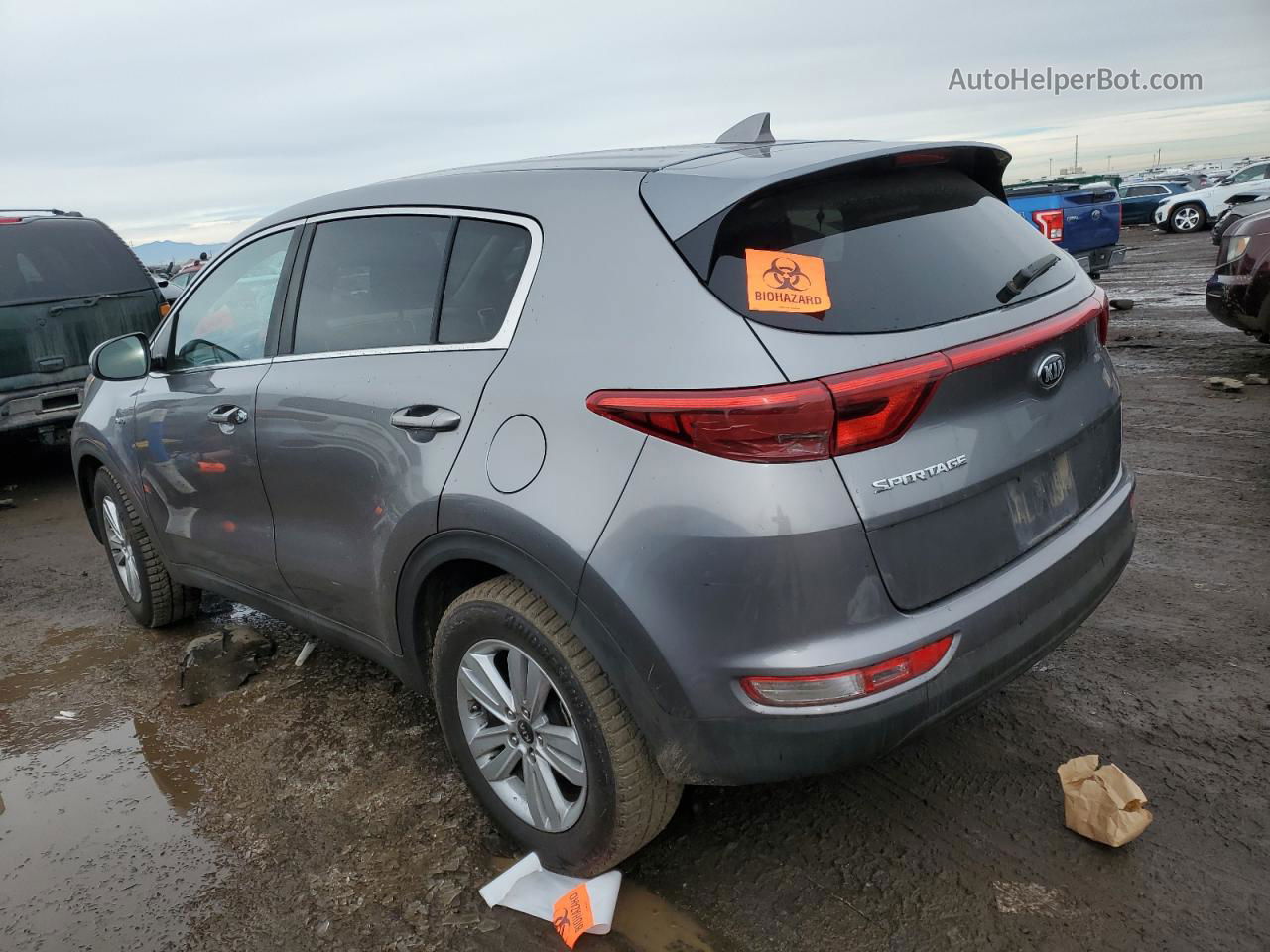 2017 Kia Sportage Lx Gray vin: KNDPMCAC2H7168979