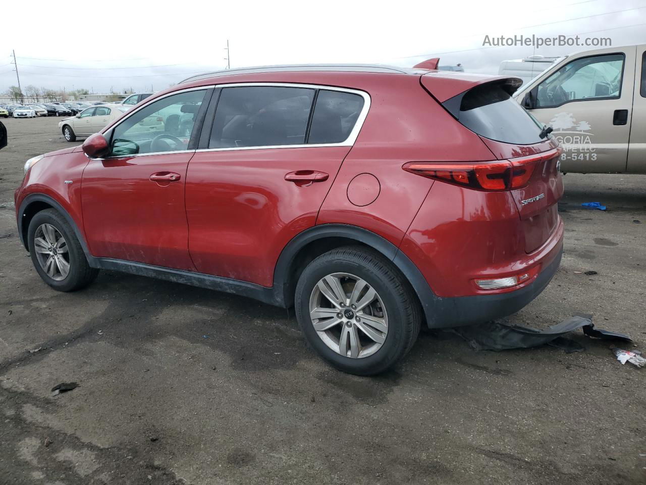 2017 Kia Sportage Lx Red vin: KNDPMCAC2H7201947