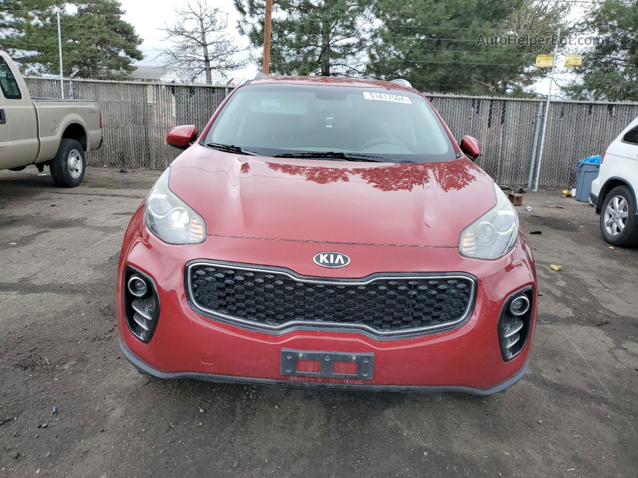 2017 Kia Sportage Lx Red vin: KNDPMCAC2H7201947