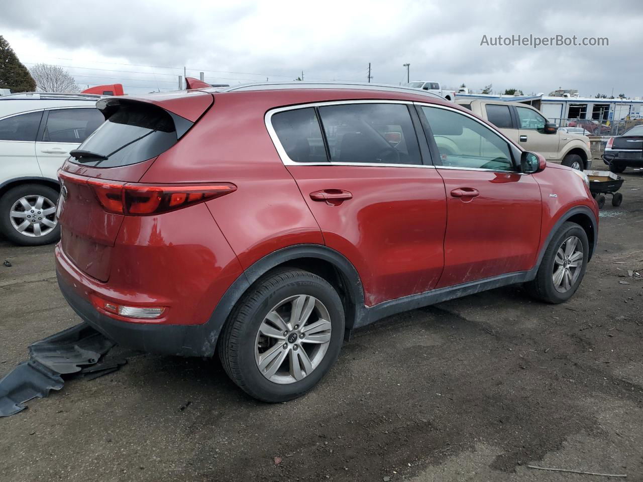 2017 Kia Sportage Lx Red vin: KNDPMCAC2H7201947