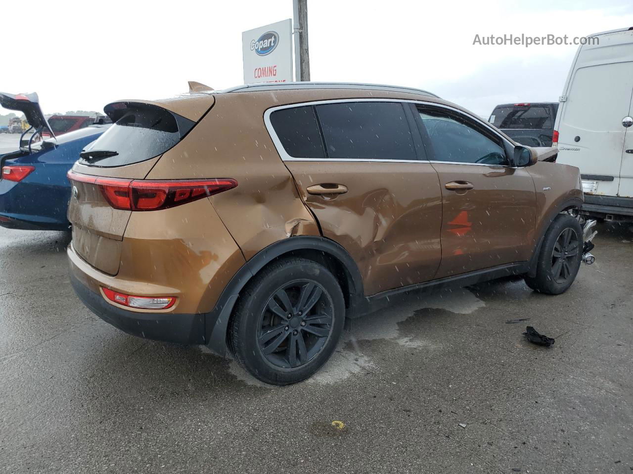 2017 Kia Sportage Lx Brown vin: KNDPMCAC2H7236164