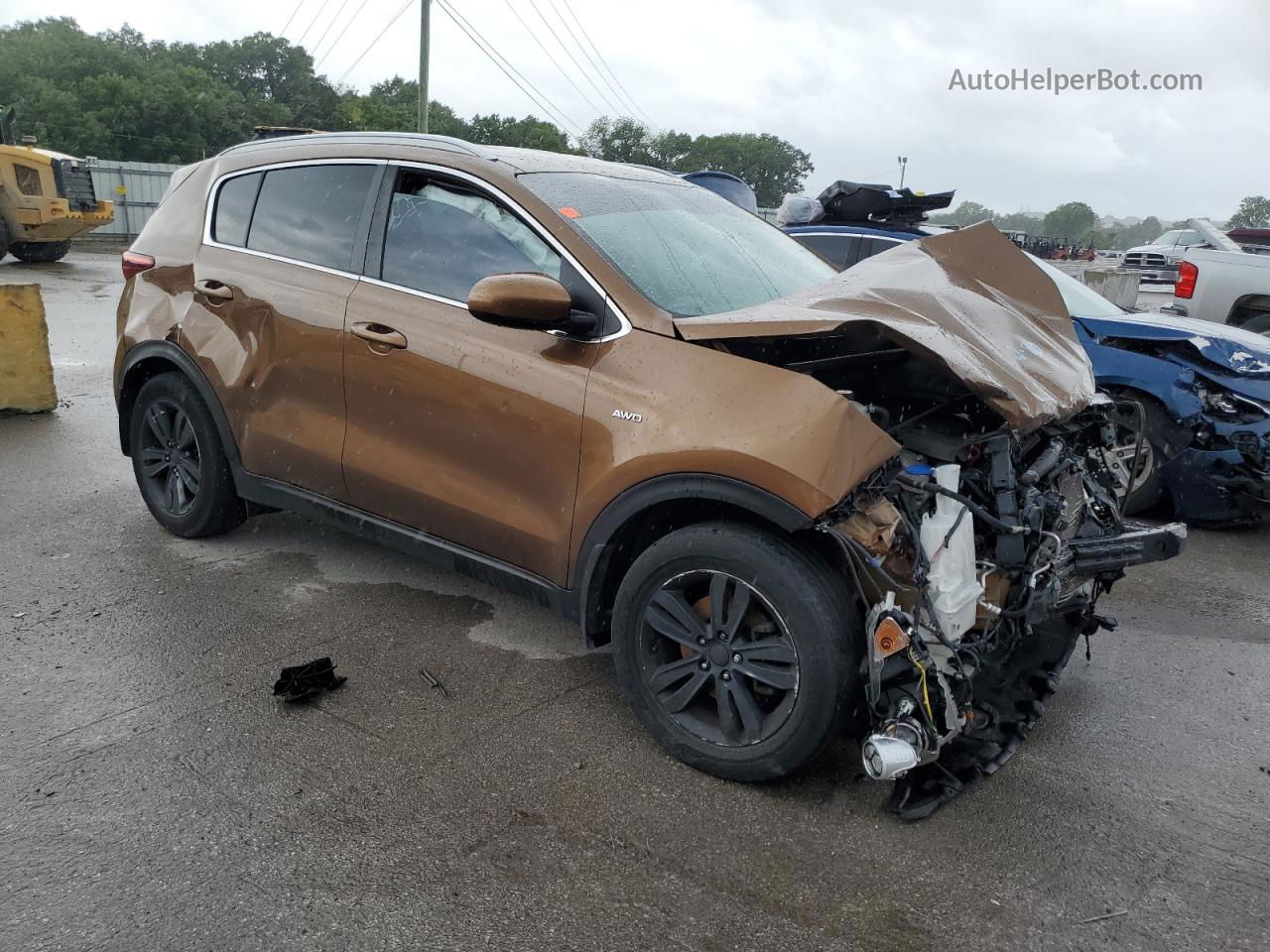 2017 Kia Sportage Lx Brown vin: KNDPMCAC2H7236164