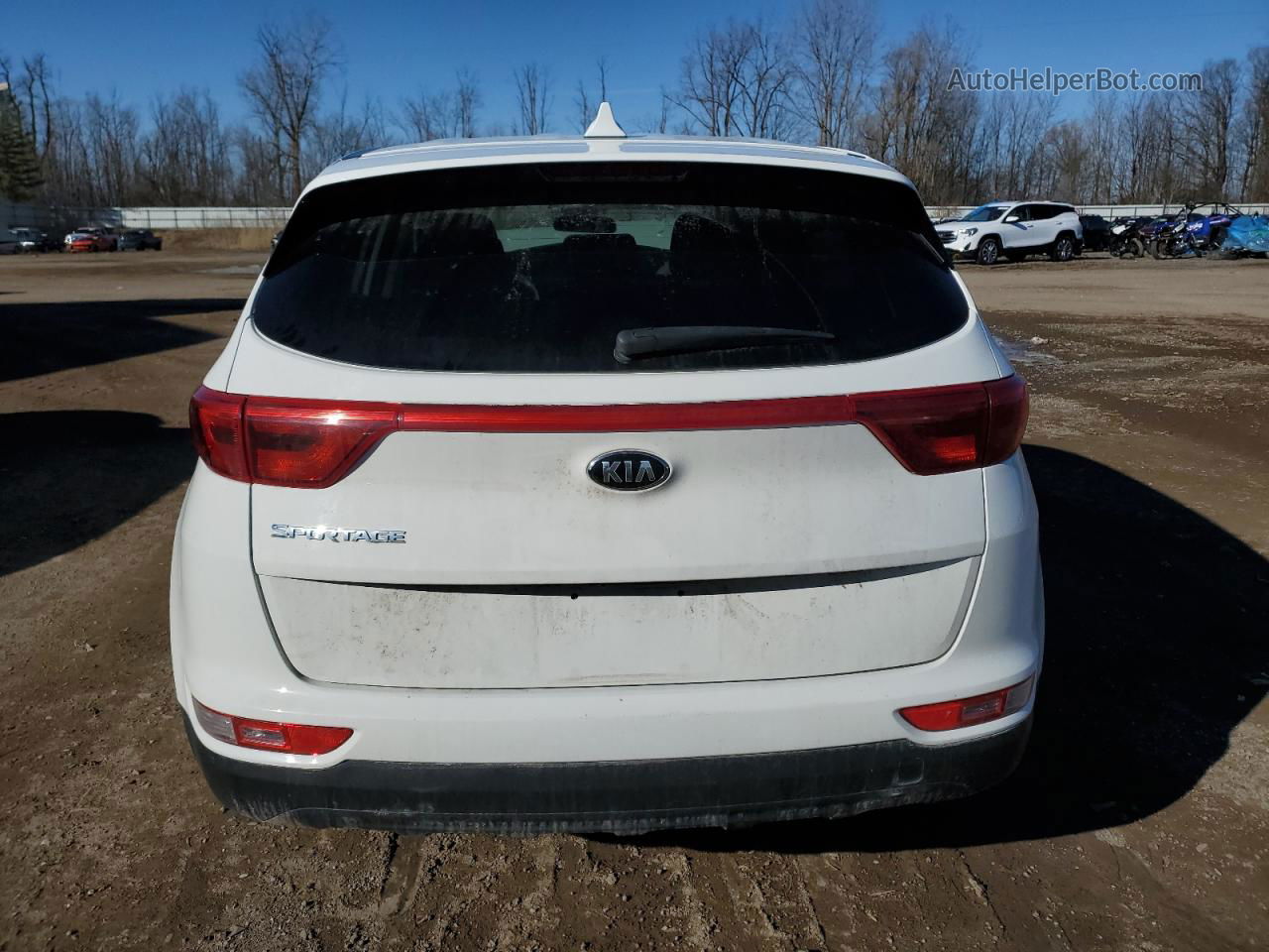 2017 Kia Sportage Lx White vin: KNDPMCAC2H7243129