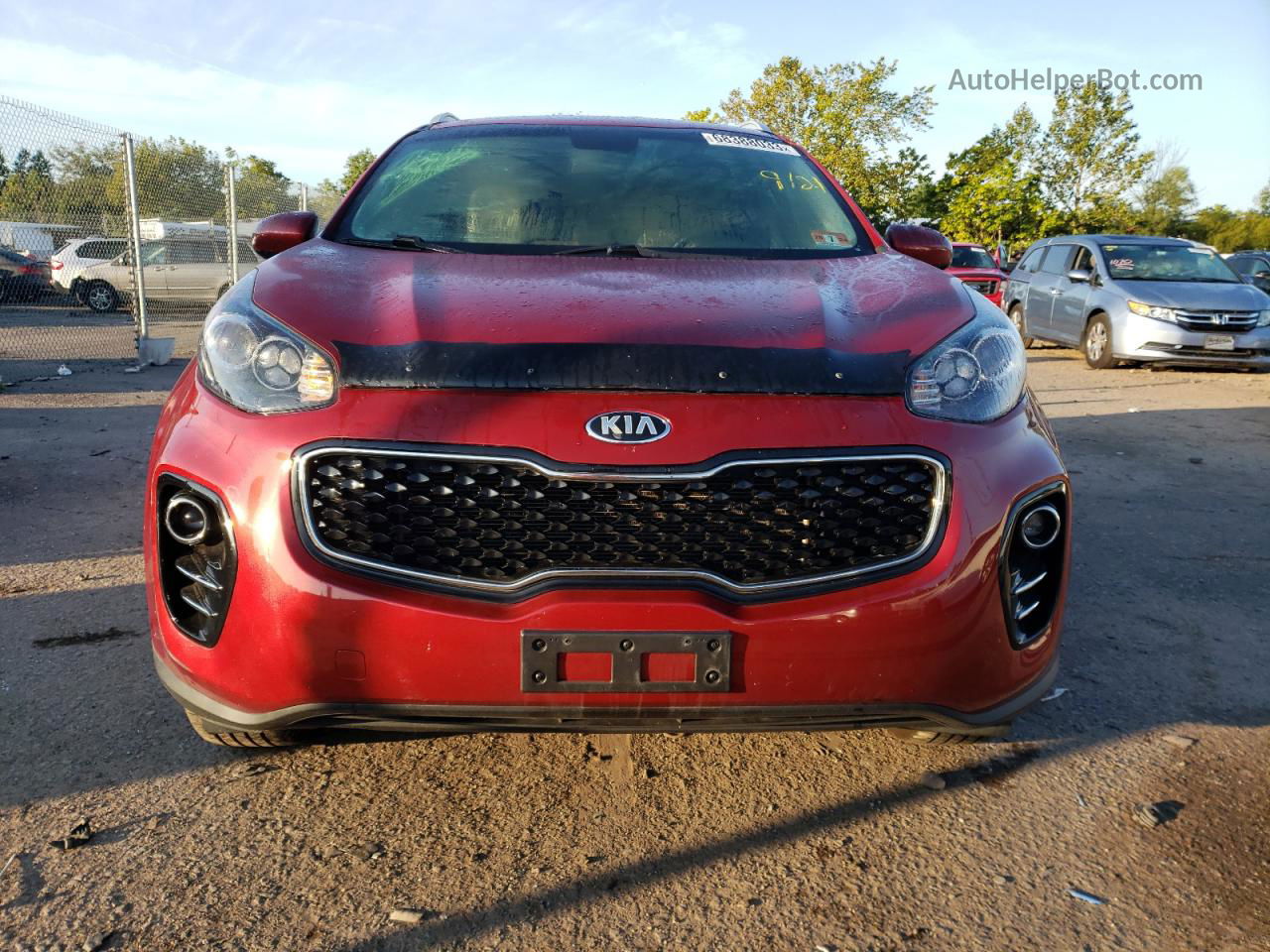 2017 Kia Sportage Lx Красный vin: KNDPMCAC2H7261629