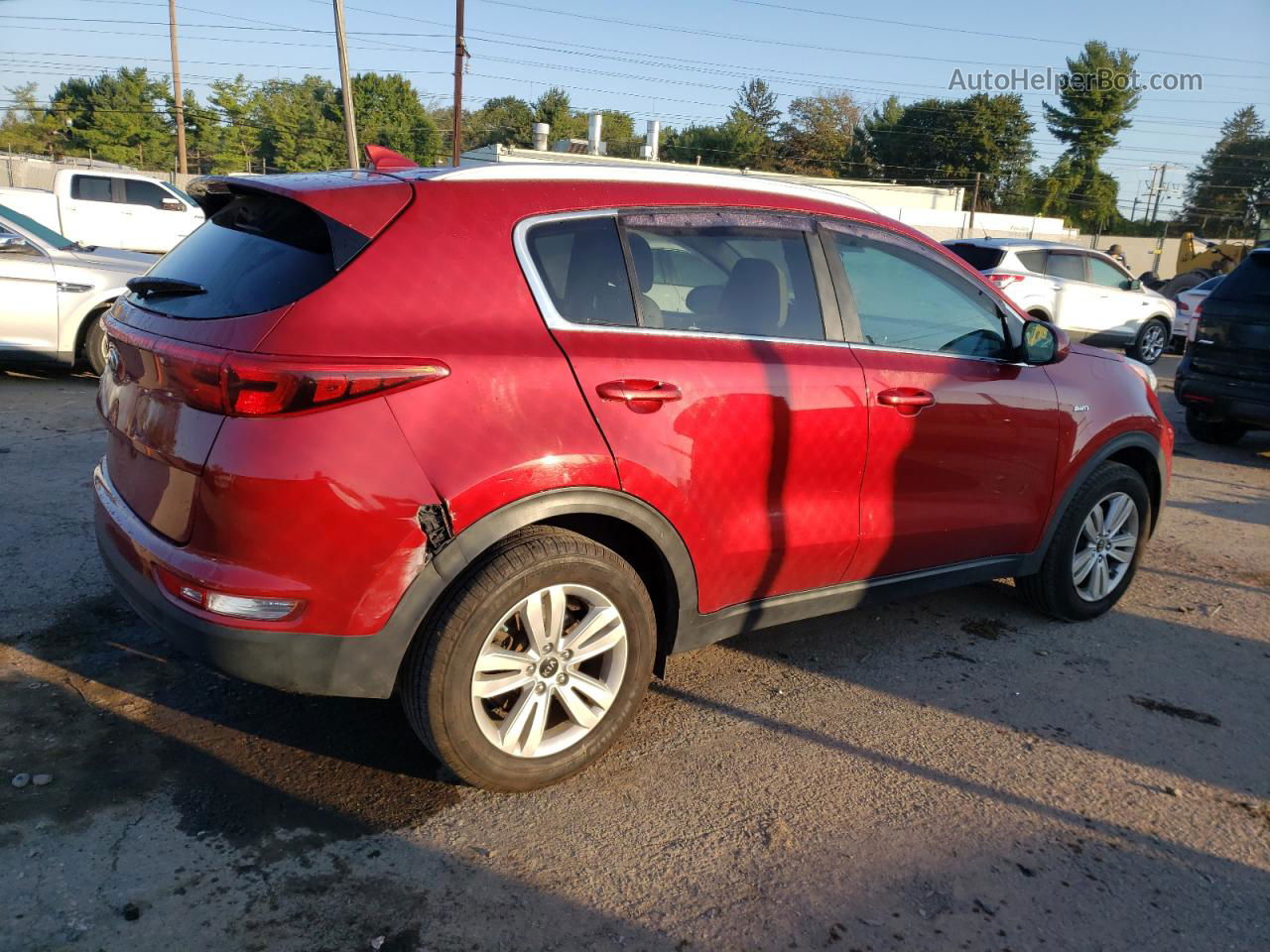 2017 Kia Sportage Lx Red vin: KNDPMCAC2H7261629