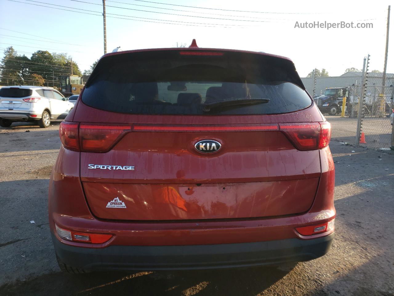 2017 Kia Sportage Lx Red vin: KNDPMCAC2H7261629