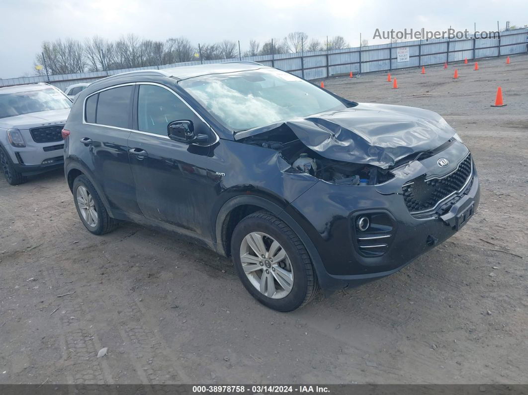 2017 Kia Sportage Lx Black vin: KNDPMCAC2H7270802