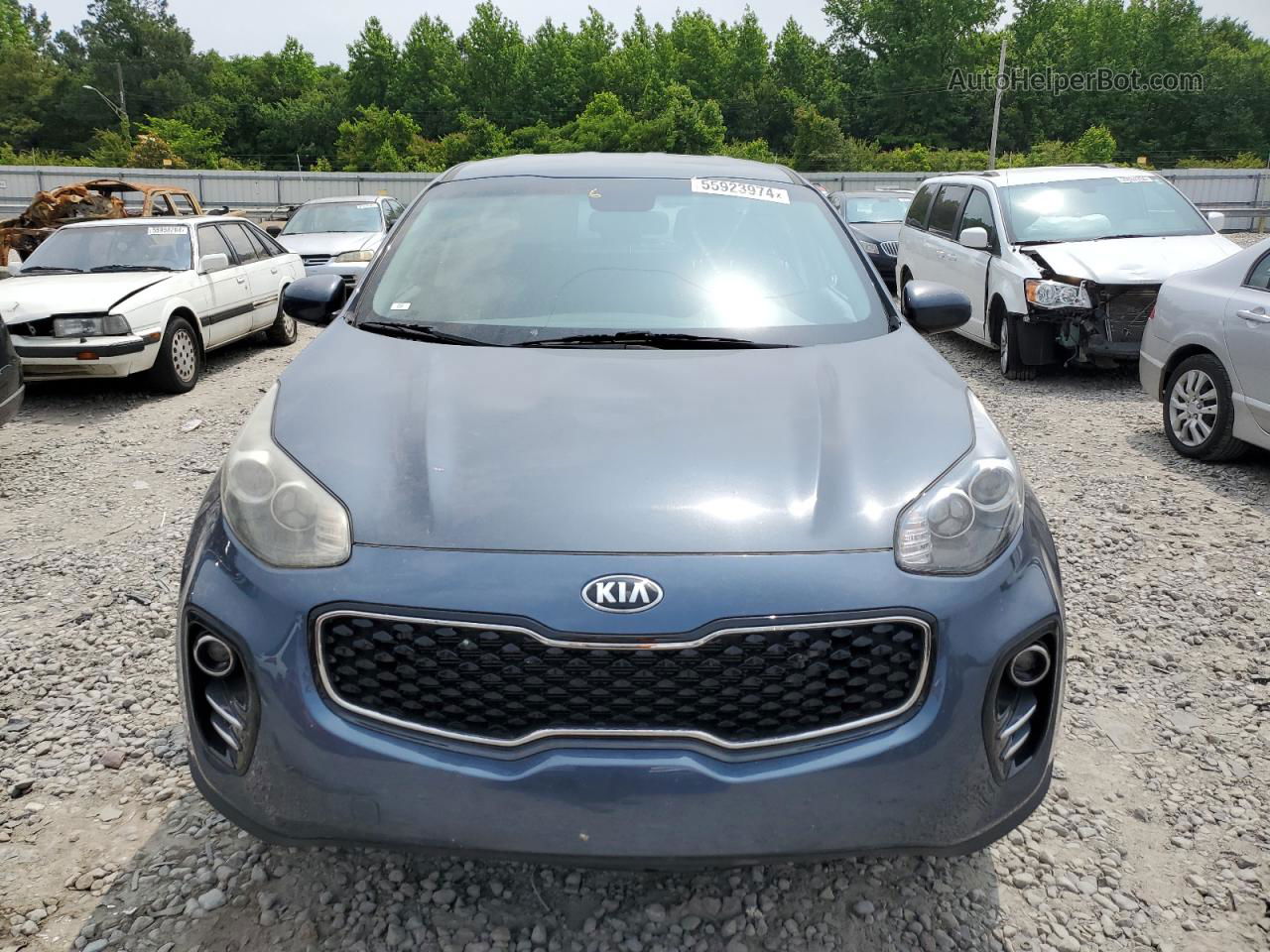 2017 Kia Sportage Lx Blue vin: KNDPMCAC2H7276146