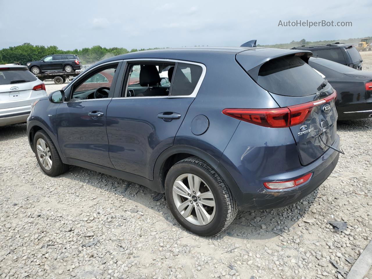 2017 Kia Sportage Lx Синий vin: KNDPMCAC2H7276146