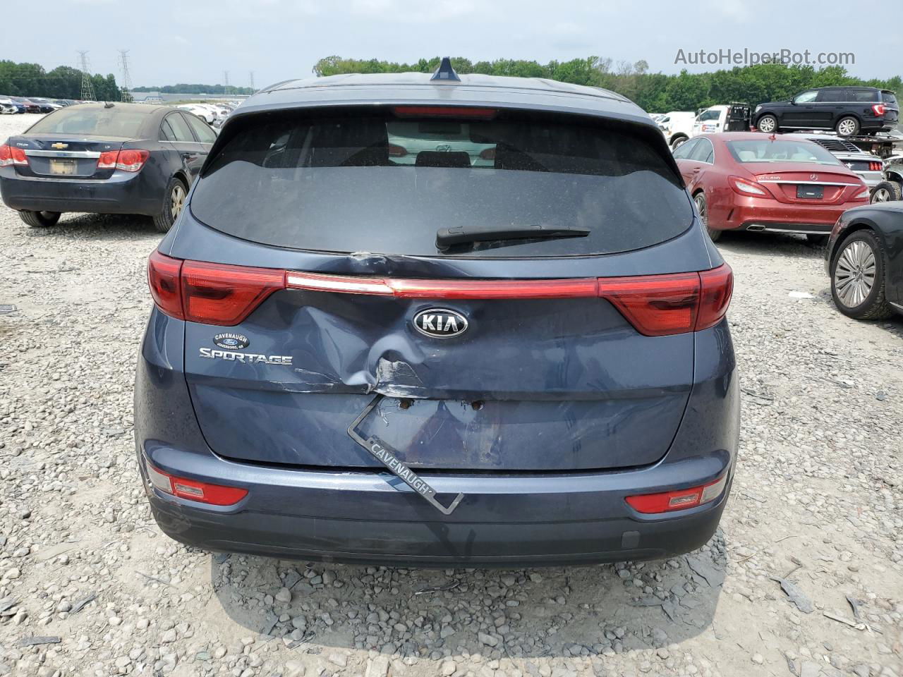 2017 Kia Sportage Lx Blue vin: KNDPMCAC2H7276146