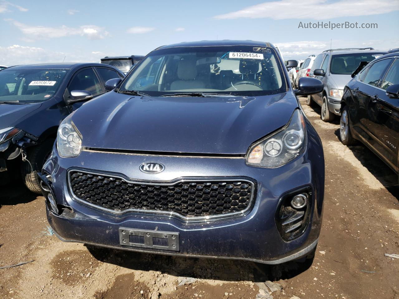 2017 Kia Sportage Lx Blue vin: KNDPMCAC2H7283582