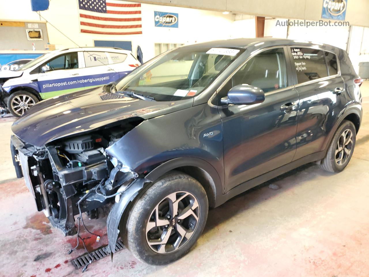 2020 Kia Sportage Lx Blue vin: KNDPMCAC2L7790569