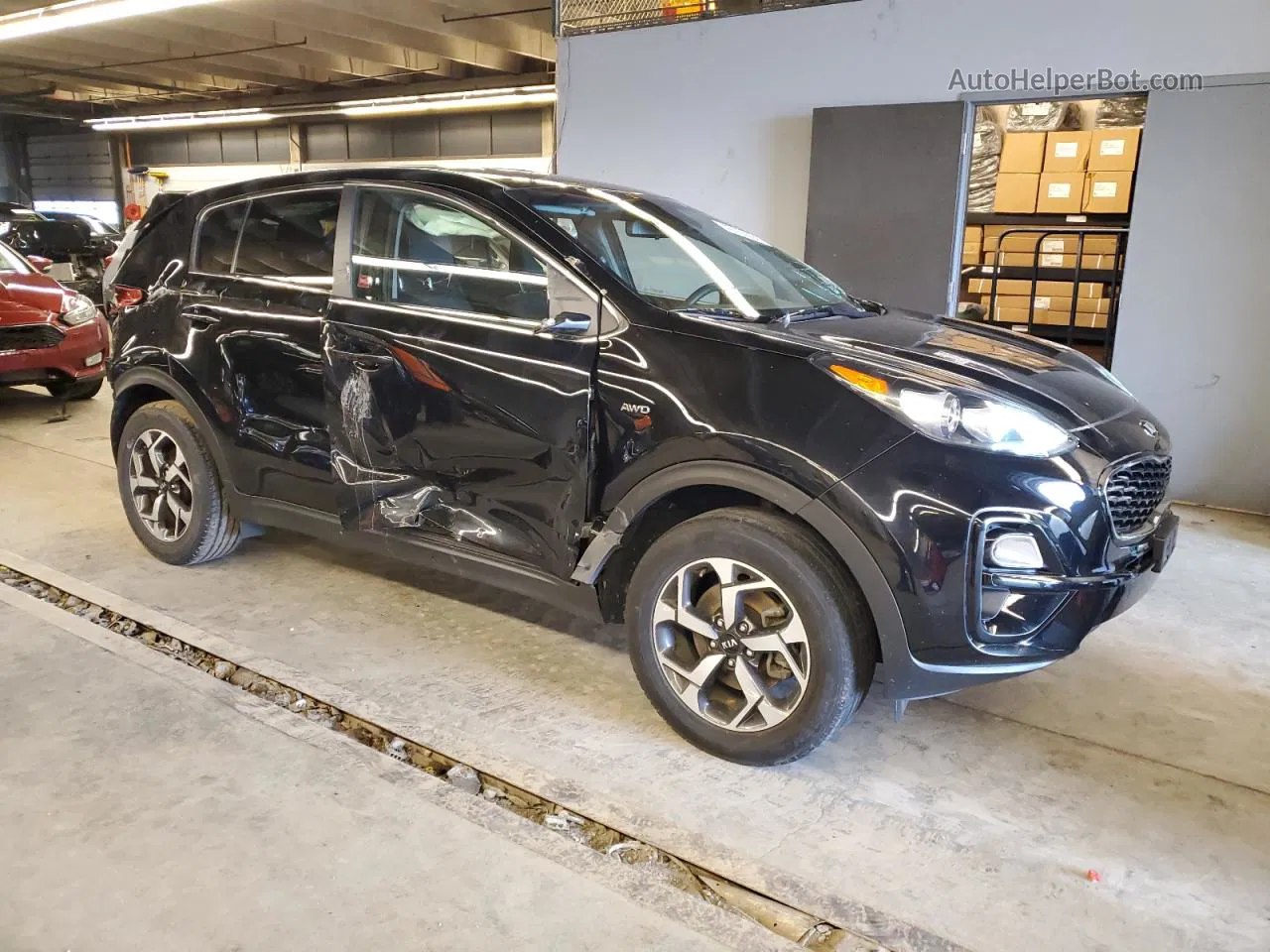 2020 Kia Sportage Lx Black vin: KNDPMCAC2L7802154